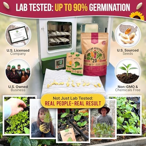 20 Vegetable Seeds Variety Pack - 12,465+ Non-GMO Heirloom Seeds for Planting Vegetables and Fruits in Individual Seed Packets, Home Garden Seed for Hydroponic, Indoor and Outdoors Gardening - Image 2