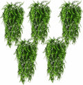 HERCOCCI 5 Pack Reptile Plants, Terrarium Hanging Plants Vines Artificial Leaves Habitat Decorations with Suction Cup for Bearded Dragon Hermit Crab Lizard Snake Geckos Chameleon by HERCOCCI