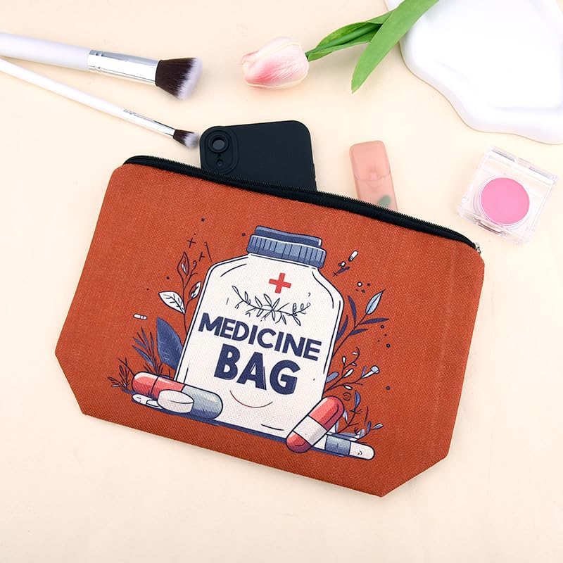 Medical Bag Organizer Pouches Nurse Practitioner Gifts Bag Drug Pill Organizer Physician Assistant Pharmacy Student Patient Travel Makeup Bag Doctor of Nursing Practice Graduation Gifts Pouch Bags - Image 7