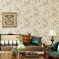 Q QIHANG Non-Woven Wallpaper 1.73' W x 32.8' L (Light Yellow) by QQIHANG