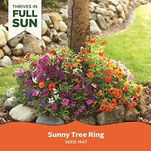 Seed Mat - Easy to Plant and Grow Garden Seeds - Creates Fragrant, Vibrant Flower Garden – Customizable Flower Beds- Sunny Tree Ring-Flower Mat - Image 2