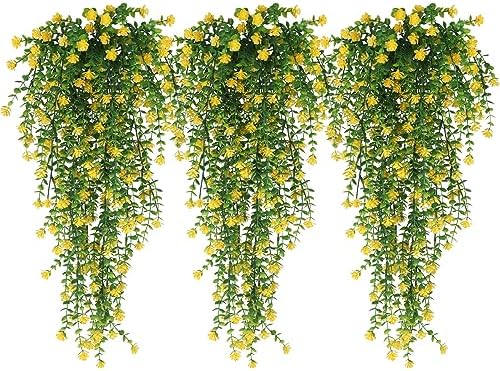 RECUTMS Outdoor Fake Hanging Plants,Draping Plant Vine,Faux Eucalyptus Leaf by RECUTMS