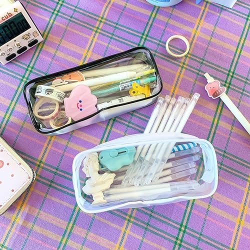 2pcs Small Clear Cases with Zipper, Makeup Brush Bag for Traveling - Image 6