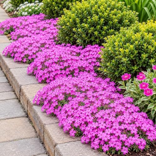 Drummond's Pink Creeping Phlox Ground Cover - Live Plant - 4" Pot - Image 4