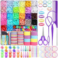 Auroray Hair Accessories for Girls, 2194 Pcs Colorful Elastic Hair Ties Set with Rubber Bands Butterfly Hair Clips Bobby Pins Hair Styling Tools Hair Tie Cutter Hair Stuff for Toddler, Baby, Kids by auroray