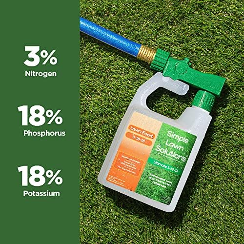 Ultimate 3-18-18 NPK- Lawn Food Quality Liquid Fertilizer- Easy to Use Concentrated Spray- Any Grass Type- Summer & Fall Nutrients- Simple Lawn Solutions - Turf Hardiness & Root Vigor (32 Ounce) - Image 3