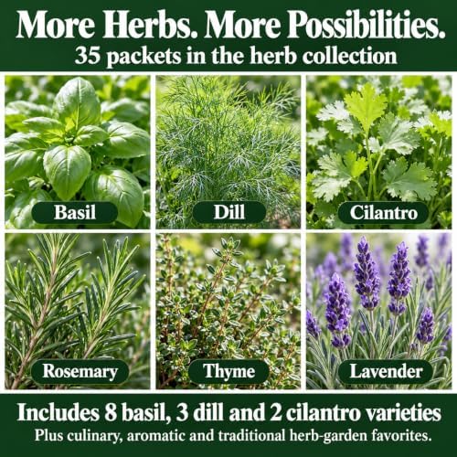 Gardeners Basics Vegetable & Herb Seeds Bundle, 70 Packets for Planting - Image 4