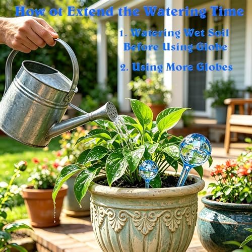 Self Watering Globes for Plant, 10pcs Auto Watering Bulb for Indoor Outdoor - Image 3