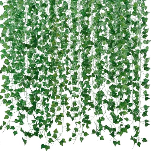 Freyalife Fake Vines for Room Decor(24Pack168Ft) Aesthetic Artificial Plant Ivy Leaves Hanging Greenery Garlands for Home Bedroom Wall Wedding Christmas Party Office patio Indoor, Outdoor Garden Décor by Unknown