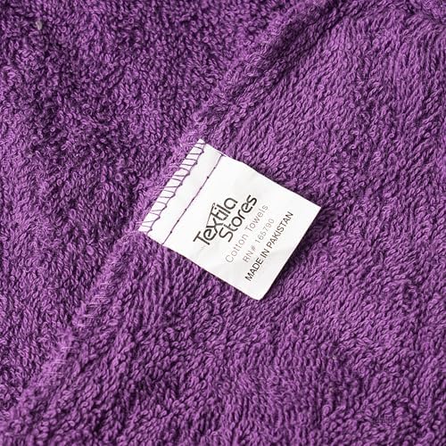 Textila 100% Cotton Hair Wrap Towels for Women (Pack of 2, Plum & Green) – Soft & Absorbent Turban Towels for Long, Curly, Frizz-Prone Hair - Image 5