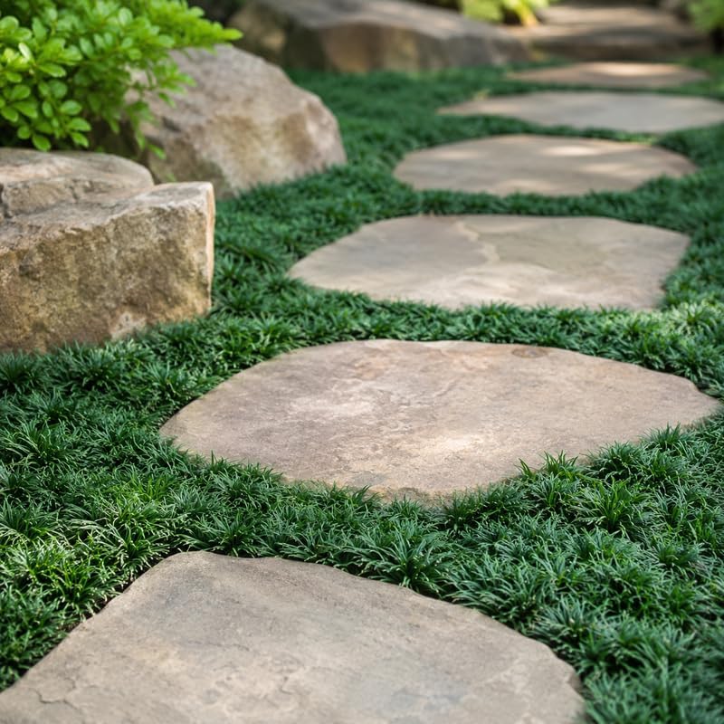 2 Dwarf Mondo Grass Plants Live, 4-8" Tall (No Pot), Easy Care Ornamental Grass Plant, Low Maintenance Decorative Grasses, for Garden Borders & Landscape Accents - Image 5
