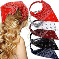 TOBATOBA Hairband, 5 Pcs Bandanas for Women Elastic Headbands, Hair Kerchief Head Scarf, Non Slip Paisley Headbands Hair Accessories for Women Girls by TOBATOBA