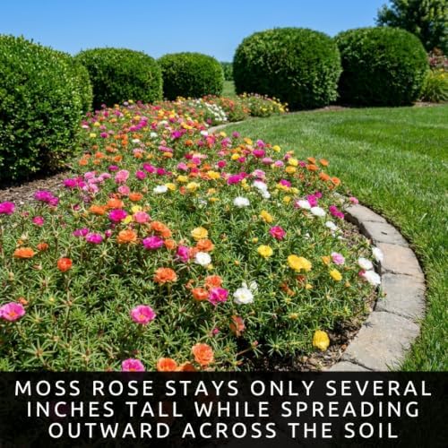 2000 Moss Rose Seeds | Portulaca Grandiflora Flower Seeds - Image 3