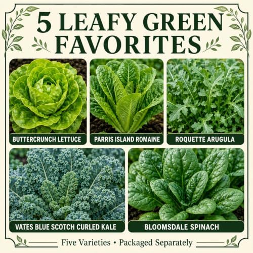 Gardeners Basics Lettuce Seeds for Planting, Kale, Spinach and Arugula - Image 3