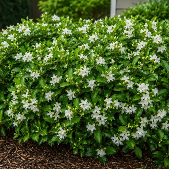 Orange Jasmine Live Plant 1 Feet Tall in 1 Gallon Pot, Fragrant White Blooming Shrub, Sweet Jessamine for Outdoor Garden, No in CA - Image 5