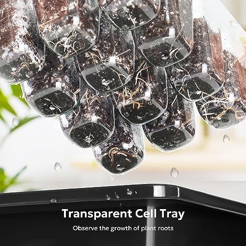 MIXC 10 Pack Seed Starter Tray, 120Cell Stater Kit with Humidity Dome Black - Image 5