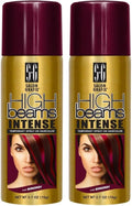 High Beams Intense Spray-On Hair Color -Burgandy - 2.7 Oz - Add Temporary Color Highlight to Your Hair Instantly - Great for Streaking, Tipping or Frosting - Washes out Easily (Pack of 2) by Salon+Grafix