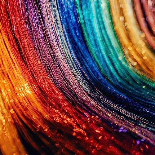 Hair Tinsel Kit, 20 Colors Glitter Tinsel Hair Extensions with Tools - Image 3