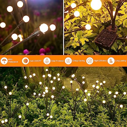 ASMAD Solar Lights Outdoor(12Pack-64 LEDs),Solar Garden Lights,Fairy Lights - Image 4