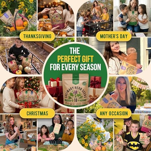 Organo Republic 18 Culinary Herbs Seeds Variety Pack - 10,180+ Heirloom, Non-GMO, Herbs Seeds for Outdoor and Indoor Home Gardening, Including Rosemary, Thyme, Oregano, Mint, Basil, Parsley - Image 6
