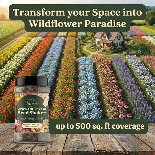Wildflower Seed Shaker – Awesome Annual Mix by GevaGrow - 2 Ounce Shaker - Image 5