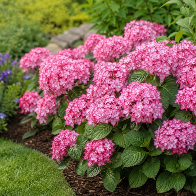 Dwarf Hydrangea Live Plant, White Pink Flowering Shrub Plant, Perennial Hydrangea for Indoor, Outdoor Garden 4 to 6 Inch Tall - Image 4