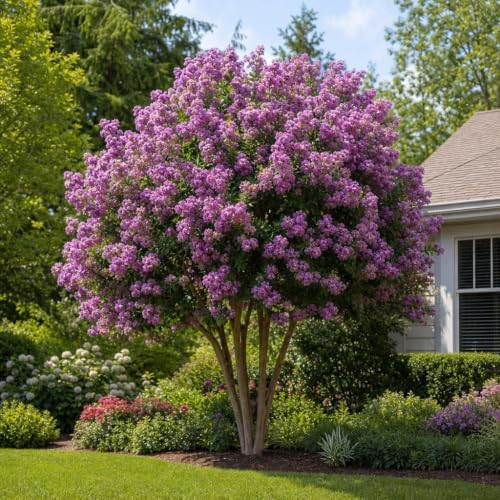 Crape Myrtle Twilight | 30 Live Plants | Deep Purple Blooms, Premium Live Plant, Ornamental Garden Centerpiece for Stunning Seasonal Displays - Image 4