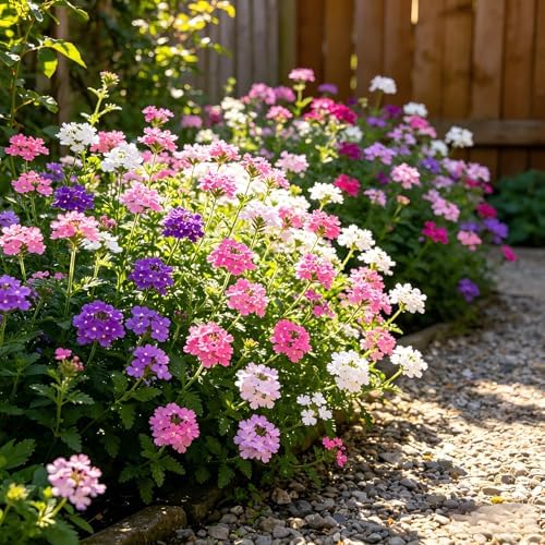 CarpetC 1500+ Mixed Verbena Seeds for Planting, Creeping Perennial, Drought Tolerant Ground Cover with Long Blooms, Non-GMO Heirloom for Outdoor, Garden Borders, and Home Containers - Image 2