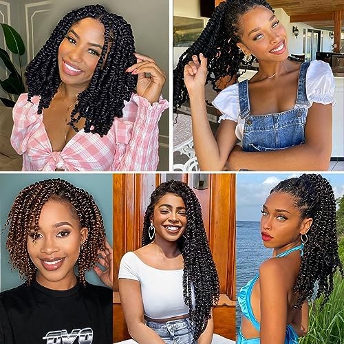 Passion Twist Crochet Hair 8" 1B/30 Pre-Twisted 9Packs - Image 6