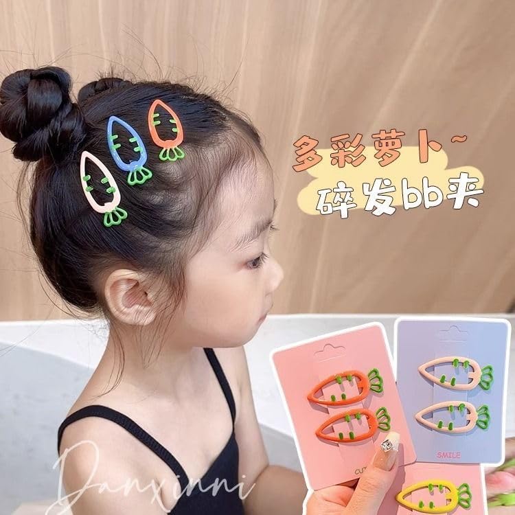 (36 Pcs) Super Cute Girls Hairpin, Mini Size Fruit Pineapple Carrot Strawberry Apple Banana Cherry Hairpin Baby Girl Hair Clips Decoration Salon Hairstyle Hairdressing for Little Kids or Doll-Mix 4 - Image 6