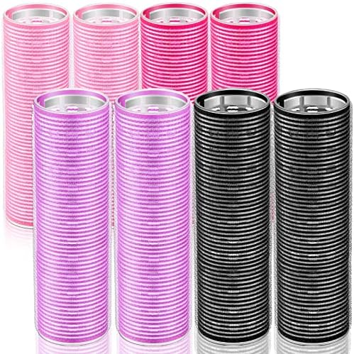 WILLBOND 8 Pcs Long Hair Rollers for Bangs Aluminum Core Curlers Thermal 4.1 x 1.2 Inch Self Grip Roller for Long and Medium Jumbo Hair Women Hairstyle by Willbond+Technology+Limited