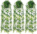 YAYUZEST 3pcs 24" Fake Hanging Eucalyptus Plant for Bathroom Wall Art Decor by Unknown