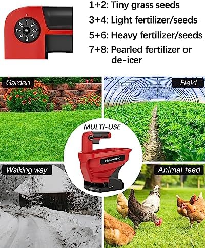 Handheld Grass Seed Spreader Compatible for Milwaukee 18V Battery - Image 5