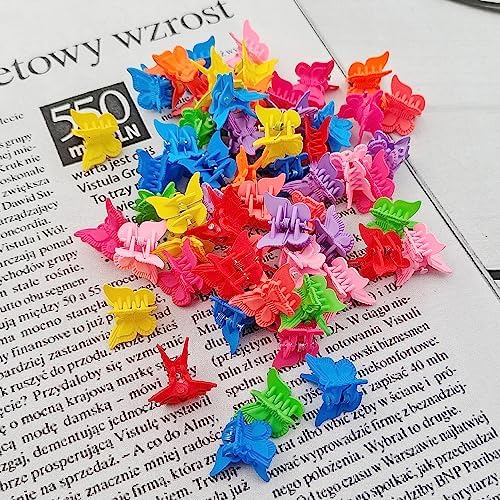 100 Pieces Assorted Color Butterfly Hair Clips, Beautiful Mini Butterfly Hair Clips Hair Accessories for Women and Girls (Matte Colors) - Image 3