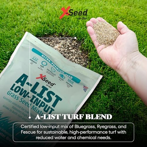 A-List Low Input Mixture Lawn Seed - Premium Grass Seeds for Lawn Repair Over Seeding and Thickening Ideal for Low Maintenance Drought-Resistant Lawn for High Traffic Sun and Light Shade Mix, 3 Pounds - Image 3
