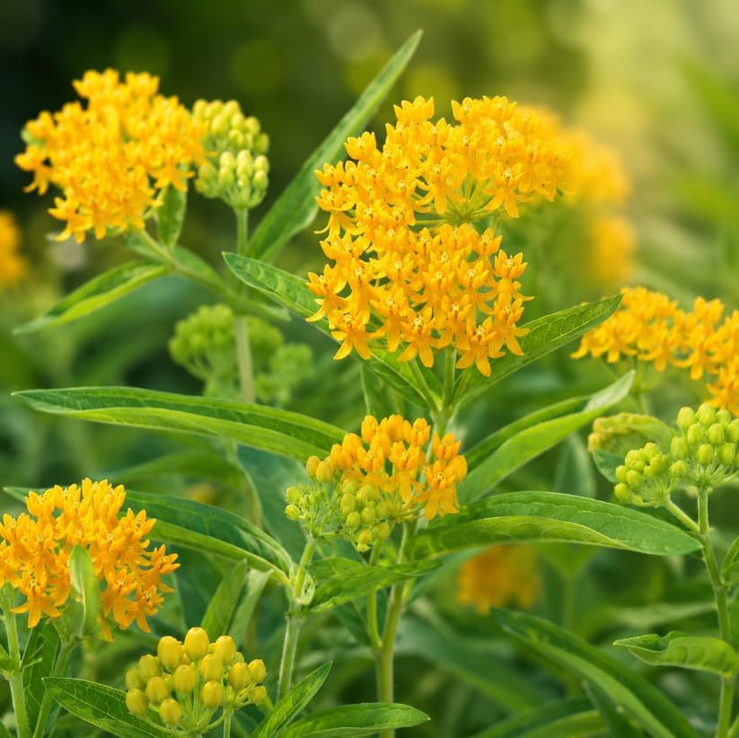 2 Pack Yellow Milkweed Asclepias Live Plants, 4-6 Inches Tall, Perennial Butterfly Milkweed Flowering Plants for Garden Beds and Containers - Image 7