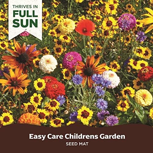 Seed Mat - Easy to Plant and Grow Garden Seeds - Creates Fragrant, Vibrant Flower Garden (Easy Care Children's Mix) - Image 2