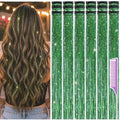 Hair Tinsel Clip in Pack of 18 Pcs Green Hair Accessories by Uikreo-Designtoyourbeauty
