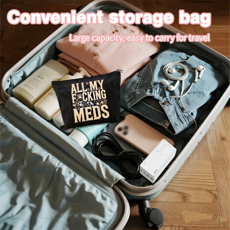 Patient Medication Pouches for Traveling Med Case for Pill Box Storage Container Pharmacy Doctor Medical Funny Novelty Gifts for Physician Nursing Assistant Pharmacist Nurse Makeup Bags for Work - Image 5