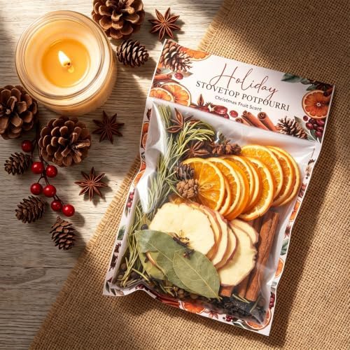 4 Pcs Christmas Simmer Pot Stovetop Potpourri 120G Pine & Spice - Image 5