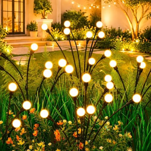 ASMAD Solar Lights Outdoor(4 Pack-32 LEDs),Solar Garden Lights,Fairy Lights by ASMAD
