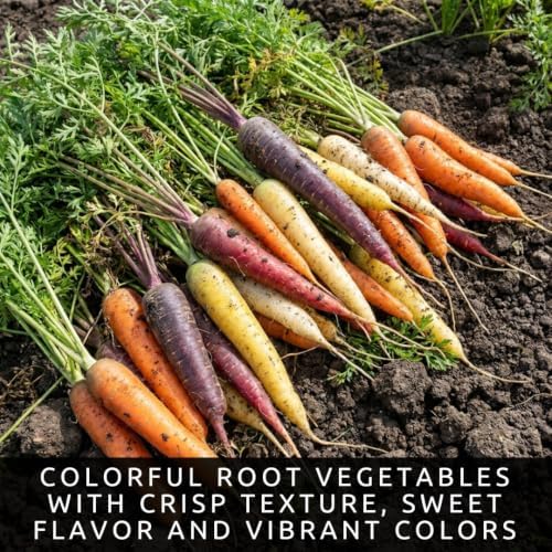 Rainbow Carrot Seeds for Planting | 100 Seeds | Colorful Garden Vegetable - Image 2