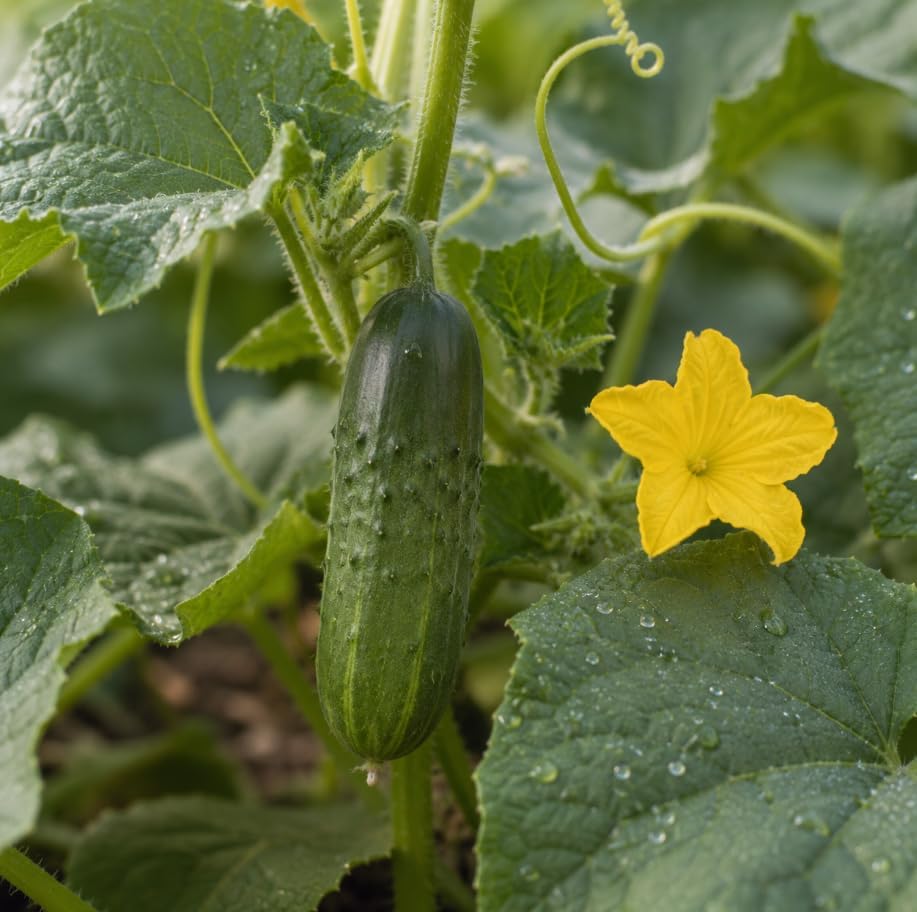 2 Live Cucumber Plants for Planting, 3-5 Inch Tall Starter Seedlings, Vegetable Garden Starts for Outdoor Garden, Patio Pots and Raised Beds - Image 3