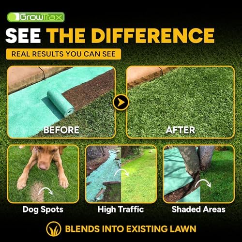 Growtrax Biodegradable Grass Seed Mat - 50 Sq Ft Bermuda Rye - Image 3