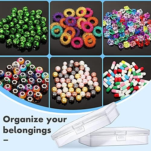 Jetec 18 Pieces Small Clear Plastic Storage Box, 5.2 x 3 x 1.2 Inch - Image 3