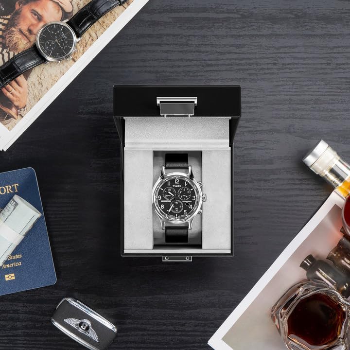 ProCase Watch Box, Single Mens Watch Display Case, 1 Slot, Black - Image 3