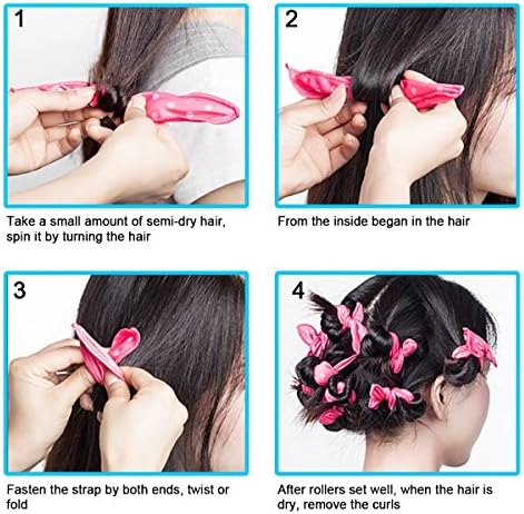 30 Pieces Hair Curler Rollers DIY Night Sleep Foam Hair Styling Tools Flexible Soft Sponge Pillow Curlers Rollers With Storage Bag (5 Colors) - Image 4