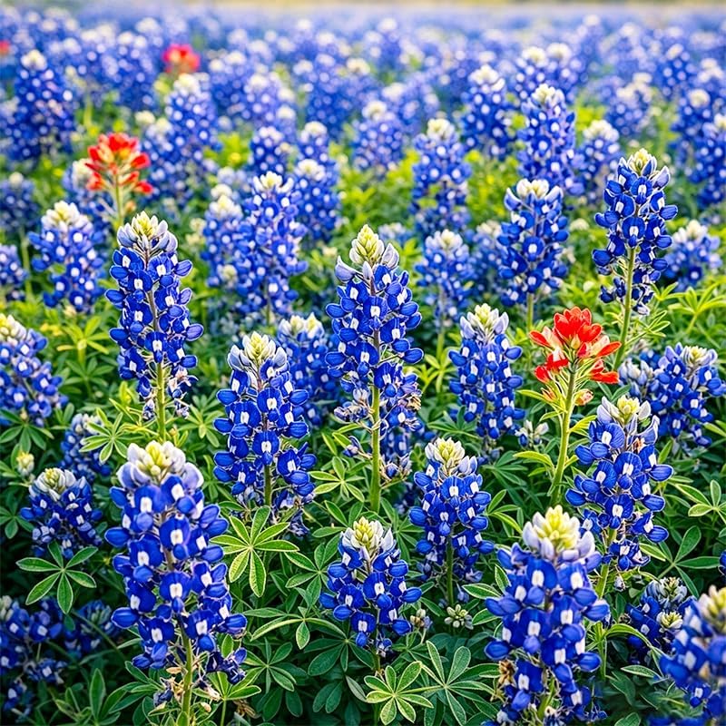 1000Pcs Perennial Texas Bluebonnet Seeds for Planting - Drought-Tolerant Ornamental Flower by Unknown