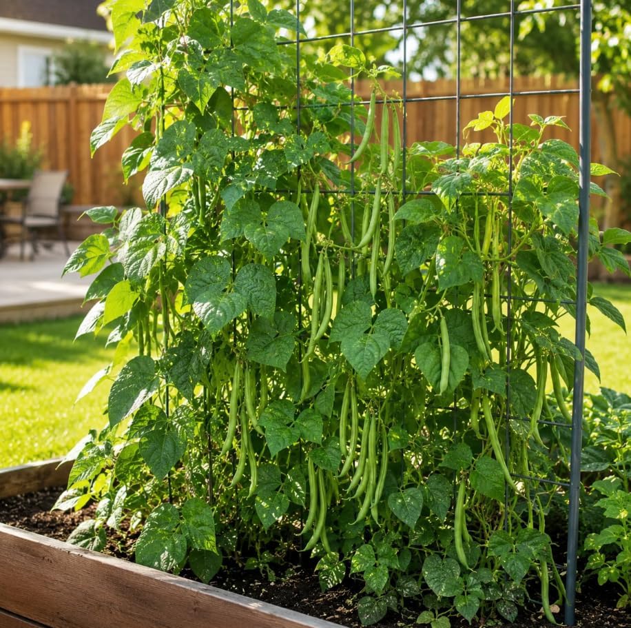 Green Bush Bean Live Plants, 2 Plants Per 4 Inch Pot, 3-6 Inches Tall, Vegetable Starter Plants for Garden Beds, Raised Beds and Containers - Image 3