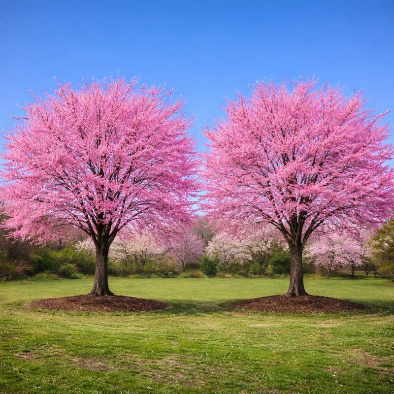2 Okame Cherry Blossom Tree by GINGERGLOW